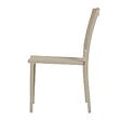 OVIALA - Lot de 2 chaises de jardin aluminium et textilène crème - Nice - vignette