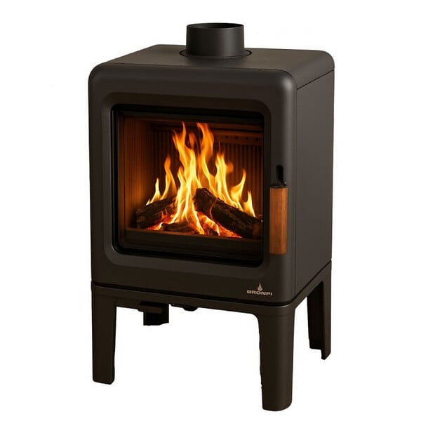BRONPI - POÊLE À BOIS LIRA ÉTANCHE EN FONTE 5KW - - large