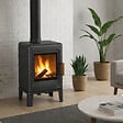 BRONPI - POÊLE À BOIS LIRA ÉTANCHE EN FONTE 5KW - - vignette