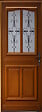 GD MENUISERIES - Porte d'entrée Bois Vitrée Perret, H215 x L90 cm Côte Tableau p. Gauche, (Poignee, Barillet ref IN158RPL2 - IN303NEW) - vignette