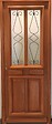 GD MENUISERIES - Porte d'entrée Bois Vitrée Baya, H215 x L90 cm Côte Tableau p.Droit, (Poignee, Barillet ref IN158RPL2 - IN303NEW) - vignette