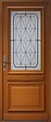 GD MENUISERIES - Porte d'entrée Bois Vitrée Anis, H215 x L90 cm Côte Tableau p.Droit, (Poignee, Barillet ref IN158RPL2 - IN303NEW) - vignette