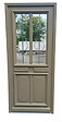 GD MENUISERIES - Porte d'entrée Bois Vitrée Baptiste Vert Gris Olive, H200 x L90 cm Côte Tableau p, Gauche, (Poignee, Barillet ref IN158RPL2 - IN303NEW) - vignette