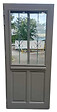 GD MENUISERIES - Porte d'entrée Bois Vitrée Santiago Gris Quartz, H200 x L90 cm Côte Tableau, p.Droit (Poignee, Barillet ref 010403FP) - vignette