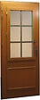 GD MENUISERIES - Porte d'entrée Bois vitrée, Cumin, H215 x L90 cm Côte Tableau p.Gauche, (Poignee, Barillet ref IN158RPL2 - IN303NEW) - vignette