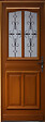 GD MENUISERIES - Porte d'entrée Bois Vitrée Perret, H215 x L90 cm Côte Tableau p. Gauche, (Poignee, Barillet ref 010403RFP) - vignette