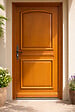GD MENUISERIES - Porte d'entrée Bois Pleine Garnier, H215 x L80 cm Côte Tableau, p.Droit (Poignée, Barillet ref 010403FP) - vignette