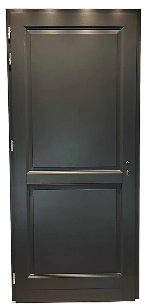 GD MENUISERIES - Porte d'entrée Bois Pleine Elina, H215 x L90 cm Côte Tableau, p.Droit (Poignée, Barillet ref 010403FP) - large