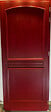 GD MENUISERIES - Porte d'entrée Bois Pleine Carene Rouge pourpre, H215 x L90 cm Côte Tableau, p.Droit (Poignée, Barillet ref N158RPL -IN158RCI) - vignette