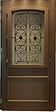 GD MENUISERIES - Porte d'entrée Bois Vitrée Adrien Gris Quartz, H215 x L90 cm Côte Tableau p.Droit (Poignee, Barillet ref 010403RFP) - vignette