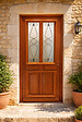GD MENUISERIES - Porte d'entrée Bois Vitrée Baya, H200 x L90 cm Côte Tableau p.Gauche, (Poignee, Barillet ref IN158RPL2 - IN303NEW) - vignette