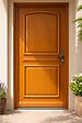 GD MENUISERIES - Porte d'entrée Bois Pleine Garnier, H215 x L80 cm Côte Tableau p.Gauche (Poignée, Barillet ref 010403FP) - vignette