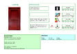 GD MENUISERIES - Porte d'entrée Bois Pleine Carene Rouge pourpre, H215 x L90 cm Côte Tableau p.Gauche, (Poignée, Barillet ref 010723NO) - vignette
