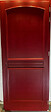 GD MENUISERIES - Porte d'entrée Bois Pleine Carene Rouge pourpre, H215 x L90 cm Côte Tableau p.Gauche (Poignée, Barillet ref N158RPL -IN158RCI) - vignette