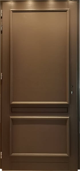 GD MENUISERIES - Porte d'entrée Bois Pleine Cassy Gris Quartz, H215 x L90 cm Côte Tableau p.Droit (Poignée, Barillet ref 010403FP) - large