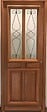 GD MENUISERIES - Porte d'entrée Bois Vitrée Baya, H215 x L80 cm Côte Tableau p.Gauche (Poignee, Barillet ref 010403RFP) - vignette