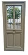GD MENUISERIES - Porte d'entrée Bois Vitrée Baptiste Vert Gris Olive, H215 x L90 cm Côte Tableau p, Gauche (Poignee, Barillet ref 010403RFP) - vignette