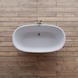 SPALINA - Baignoire îlot Ovale Samba 150 Blanche 150 X70 X58 Cm, By Spalina - vignette