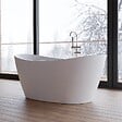 SPALINA - Baignoire îlot Ovale Neroon 2.0 150 Blanche 150 X75 X67 Cm, By Spalina - vignette