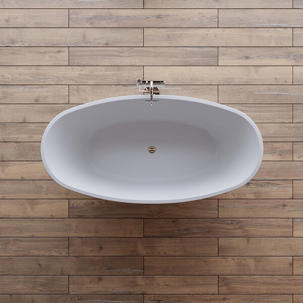 SPALINA - Baignoire îlot Ovale Neroon 2.0 150 Blanche 150 X75 X67 Cm, By Spalina - large
