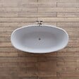 SPALINA - Baignoire îlot Ovale Neroon 2.0 150 Blanche 150 X75 X67 Cm, By Spalina - vignette