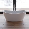 SPALINA - Baignoire îlot Ovale Neroon 2.0 150 Blanche 150 X75 X67 Cm, By Spalina - vignette