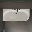 SPALINA - Baignoire Ilot Capri 170 gauche noire + robinetterie noire mate 170 x76 x58 cm, by SPALINA - vignette