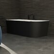 SPALINA - Baignoire Ilot Capri 170 gauche noire + robinetterie noire mate 170 x76 x58 cm, by SPALINA - vignette