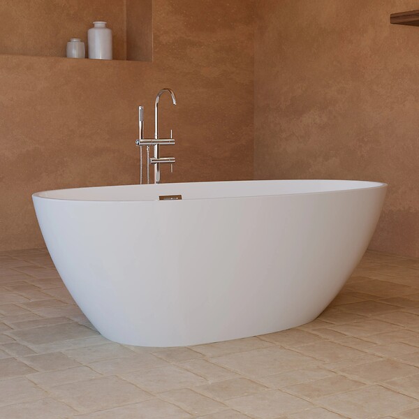 SPALINA - Baignoire îlot Ovale Kelly 170 Blanche 170 X85 X58 Cm, By Spalina - large