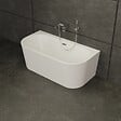 SPALINA - Baignoire Semi-îlot Murale Naos 160 Blanche 160 X75 X58 Cm, By Spalina - vignette