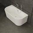 SPALINA - Baignoire Semi-îlot Murale Naos 160 Blanche 160 X75 X58 Cm, By Spalina - vignette