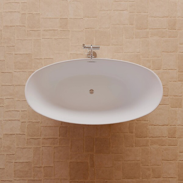 SPALINA - Baignoire Ilot Loona 160 blanche 160 x80 x80 cm, by SPALINA - large