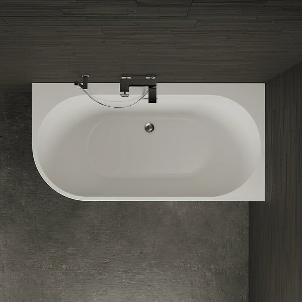 SPALINA - Baignoire Ilot Capri 150 droite blanche 150 x72 x58 cm, by SPALINA - large