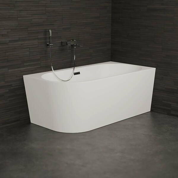 SPALINA - Baignoire Ilot Capri 150 droite blanche 150 x72 x58 cm, by SPALINA - large