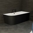 SPALINA - Baignoire Ilot Capri 170 droite noire + robinetterie noire mate 170 x76 x58 cm, by SPALINA - vignette