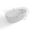 SPALINA - Baignoire Ilot Samba 160 blanche 160 x79 x58 cm, by SPALINA - vignette