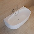 SPALINA - Baignoire Semi-îlot Murale Magic 170 Blanche 170 X88 X58 Cm, By Spalina - vignette