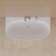 SPALINA - Baignoire Semi-îlot Murale Magic 170 Blanche 170 X88 X58 Cm, By Spalina - vignette