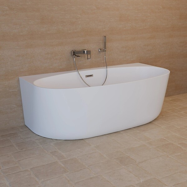 SPALINA - Baignoire Semi-îlot Murale Magic 170 Blanche 170 X88 X58 Cm, By Spalina - large