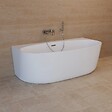SPALINA - Baignoire Semi-îlot Murale Magic 170 Blanche 170 X88 X58 Cm, By Spalina - vignette