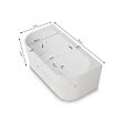 SPALINA - Baignoire Ilot Naos 150 blanche 150 x69 x58 cm, by SPALINA - vignette