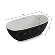 SPALINA - Baignoire Ilot Samba 170 noire 170 x81 x58 cm, by SPALINA - vignette