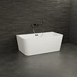 SPALINA - Baignoire Semi-îlot Murale Mint 150 Blanche 150 X75 X57 Cm, By Spalina - vignette