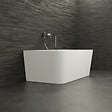 SPALINA - Baignoire Semi-îlot Murale Mint 150 Blanche 150 X75 X57 Cm, By Spalina - vignette
