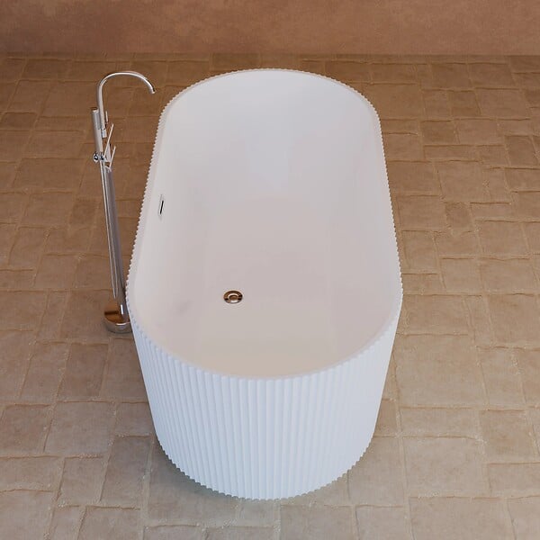 SPALINA - Baignoire Ilot Indigo 168 blanche 168 x80 x58 cm, by SPALINA - large