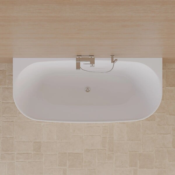 SPALINA - Baignoire Ilot Velvet 180 blanche 170 x75 x58 cm, by SPALINA - large