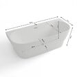 SPALINA - Baignoire Ilot Velvet 180 blanche 170 x75 x58 cm, by SPALINA - vignette