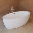 SPALINA - Baignoire îlot Ovale Pearl 180 Blanche 180 X95 X58 Cm, By Spalina - vignette