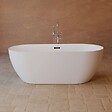 SPALINA - Baignoire îlot Ovale Komodo 170 Blanche 170 X80 X58 Cm, By Spalina - vignette