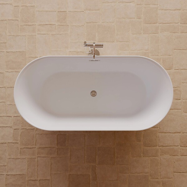SPALINA - Baignoire îlot Ovale Komodo 170 Blanche 170 X80 X58 Cm, By Spalina - large